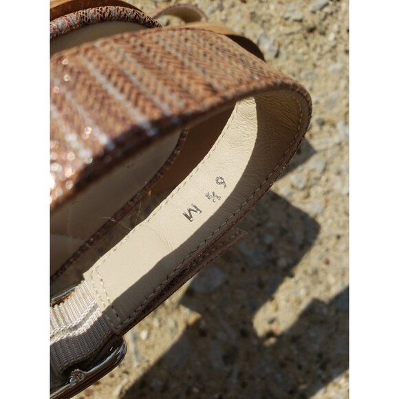 Amalfi Gelso Leather Sling Flats nwot size 6.5 - Picture 5 of 13